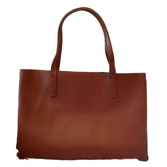 Vince Camuto Lucky Tote Bag- Brown with Black Stripe-NWOT! - Picture 4 of 4